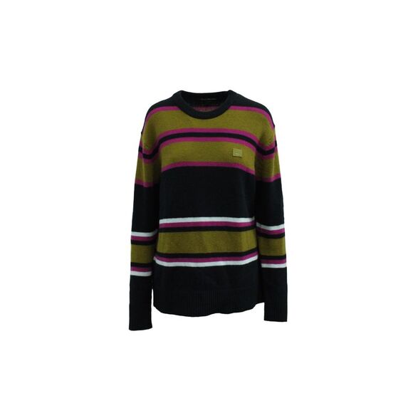 Acne Studios Nima Striped Knit Sweater in Multicolor Wool